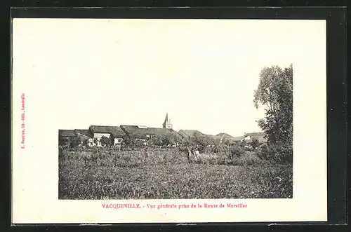 AK Vacqueville, Vue générale prise de la Route de Merviller