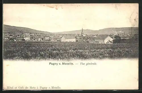 AK Pagny s. Moselle, Vue générale