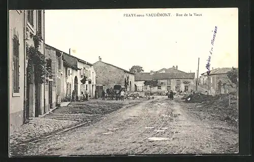 AK Praye-sous-Vaudémont, Rue de la Vaux