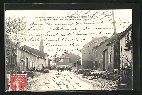AK Montigny-sur-Chiers, Une Rue
