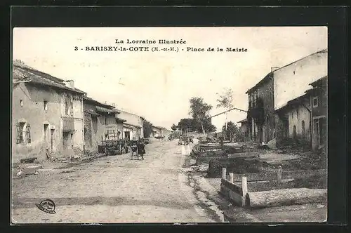 AK Barisey-la-Cote, Place de la Mairie