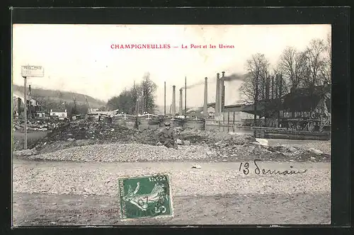 AK Champigneulles, Le Port et les Usines