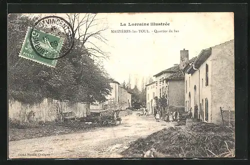 AK Maizières-les-Toul, Quartier du bas
