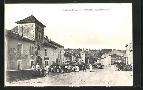 AK Moncel, La Grande-Rue