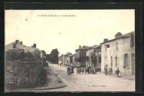 AK Nuaillé, La Grande-Rue