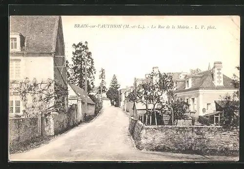 AK Brain-sur-l`Authion, La Rrue de la Mairie
