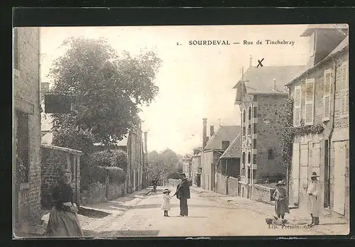 AK Sourdeval, Rue de Tinchebray