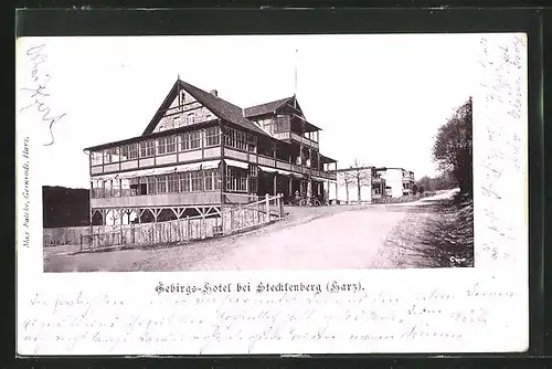 AK Stecklenberg / Harz, Gebirgs-Hotel