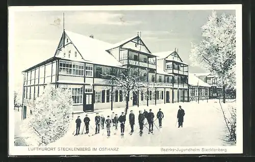 AK Stecklenberg im Harz, Hotel Stecklenberg im Winter