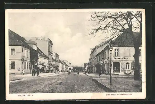 AK Neuruppin, Friedrich Wilhelmstrasse