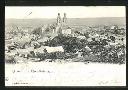 AK Quedlinburg, Weitblick über die Stadt