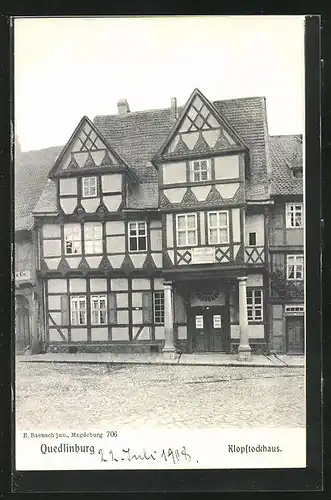 AK Quedlinburg, Klopstockhaus