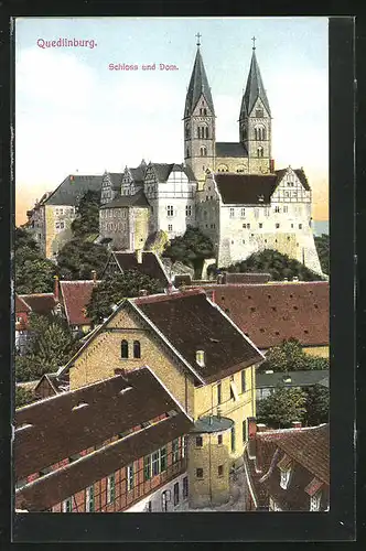 AK Quedlinburg, Das Schloss und der Dom