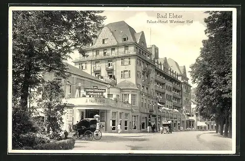 AK Bad Elster, Palast-Hotel Wettiner Hof