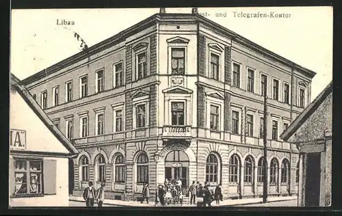 AK Libau, Post-und Telegrafen-Kontor