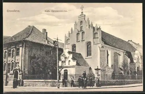 AK Graudenz / Grudziadz, Kath. Garnisonkirche