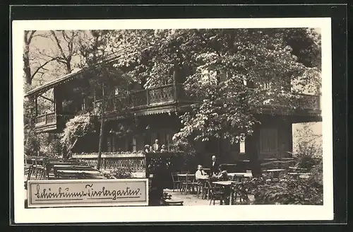 AK Wien, Café-Restaurant Tirolergarten, Schönbrunnerpark, Inh. W. Leupold