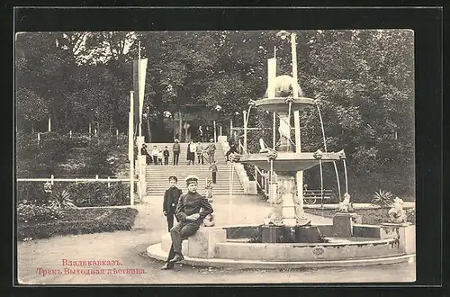 AK Wladikawkas, Kinder am Brunnen