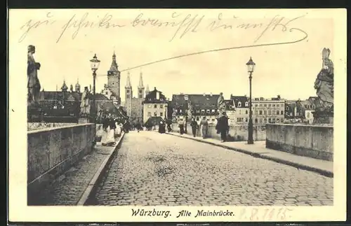 AK Würzburg, Alte Mainbrücke