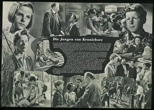Filmprogramm PFI, Die Jungen von Kranichsee, Gunnar Möller, Monika Siemer, Regie: Artur Pohl