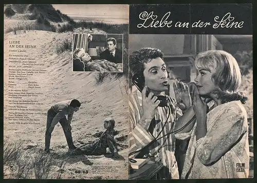 Filmprogramm Film für Sie, Liebe an der Seine, Dany Robin, Marcel Amont, Regie: Guy Lefranc