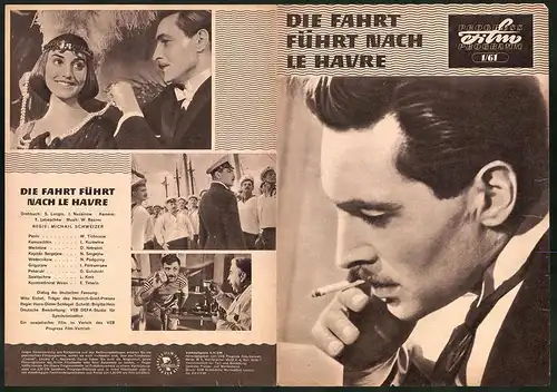 Filmprogramm PFP Nr. 1 /61, Die Fahrt führt nach Le Havre, W. Tichonow, L. Kurawlew, Regie: Michail Schweizer