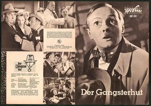 Filmprogramm PFP Nr. 50 /58, Der Gangsterhut, Tadeusz Fijewski, Helena Makowska, Regie: Jan Rybkowski