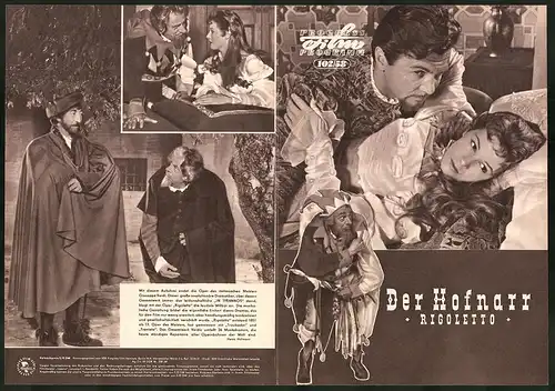 Filmprogramm PFP Nr. 102 /58, Der Hofnarr Rigoletto, Aldo Silvani, Gerard Landry, Regie: Flavio Calzavara