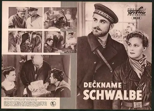 Filmprogramm PFP Nr. 99 /58, Deckname Schwalbe, T. Aljoschina, W. Tschernjak, Regie: Grigori Lipschiz