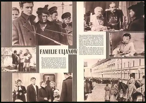 Filmprogramm PFP Nr. 91 /58, Familie Uljanow, S. Giazintowa, W. Korowin, Regie: Valentin Newsorow