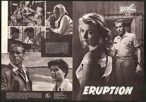 Filmprogramm PFP Nr. 90 /58, Eruption, Jean Bart, Eva Cristian, Regie: Luviu Ciulei