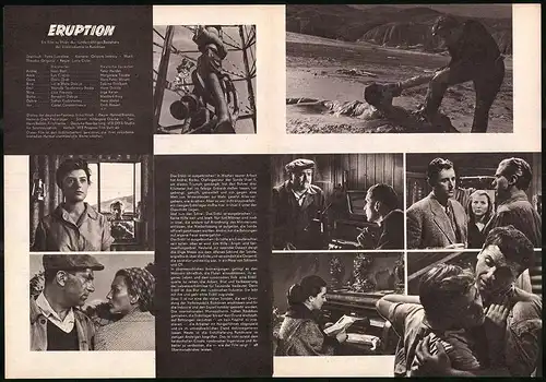 Filmprogramm PFP Nr. 90 /58, Eruption, Jean Bart, Eva Cristian, Regie: Luviu Ciulei