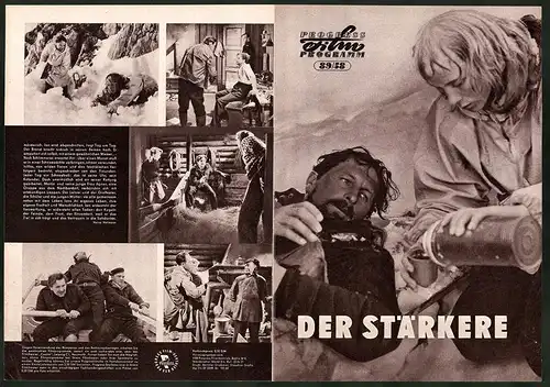 Filmprogramm PFP Nr. 89 /58, Der Stärkere, Jack Fjeldstad, Henny Moan, Regie: Arne Skouen