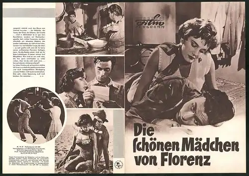 Filmprogramm PFP Nr. 70 /57, Die schönen Mädchen von Florenz, Antonio Cifariello, Corinne Calvet, Regie: Valerio Zurlini