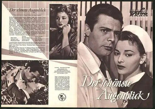 Filmprogramm PFP Nr. 88 /57, Der schönste Augenblick, Marcello Mastroianni, Giovanna Ralli, Regie: Luciano Emmer