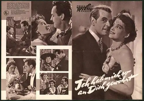 Filmprogramm PFP Nr. 79 /57, Ich habe mich so an Dich gewöhnt, Inge Egger, O. W. Fischer, Regie Eduard v. Borsody