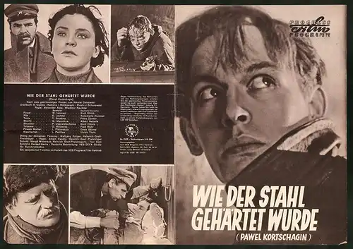 Filmprogramm PFP Nr. 92 /57, Wie der Stahl gehärtet wurde, W. Lanowoi, E. Leshdei, Regie Alexander Alow