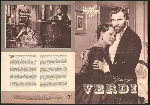 Filmprogramm PFP Nr. 1 /59, Giuseppe Verdi, Pierre Cressoy, Gaby André, Regie Raffaello Matarazzo