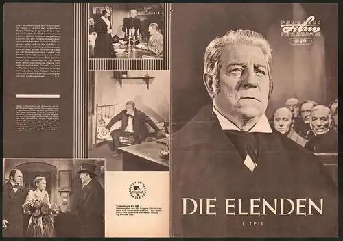 Filmprogramm PFP Nr. 8 /59, Die Elenden, 1. Teil, Jean Gabin, Daniele Delorme, Regie Jean-Paul Le Chanois