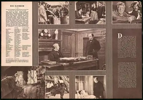 Filmprogramm PFP Nr. 8 /59, Die Elenden, 1. Teil, Jean Gabin, Daniele Delorme, Regie Jean-Paul Le Chanois