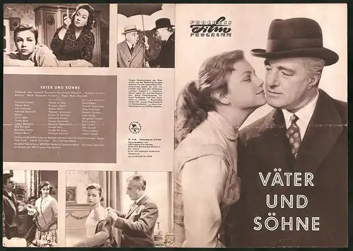 Filmprogramm PFP Nr. 4 /58, Vater und Söhne, Vittorio de Sica, Marisa Merlini, Fiorella Mari, Regie Mario Monicelli