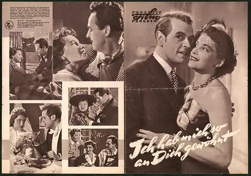 Filmprogramm PFP Nr. 79 /57, Ich habe mich so an Dich gewöhnt, Inge Egger, O. W. Fischer, Regie Eduard v. Borsody