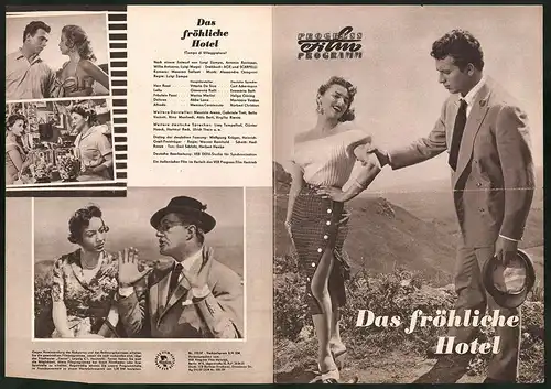 Filmprogramm PFP Nr. 112 /57, Das fröhliche Hotel, Vittorio de Sica, Giovanni Ralli, Regie Luigi Zampa