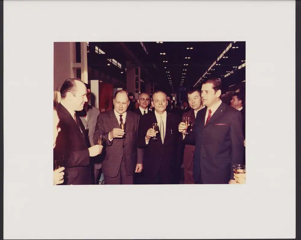 6 Farb-Fotografien VEB Mansfeld-Kombinat  Wilhelm Pieck , Ausstellung Messe Leipzig, Metallproduktion, DDR 5