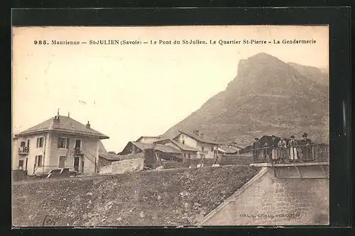 AK St-Julien, Le Pont, Le Quartier St-Pierre, La Gendarmerie