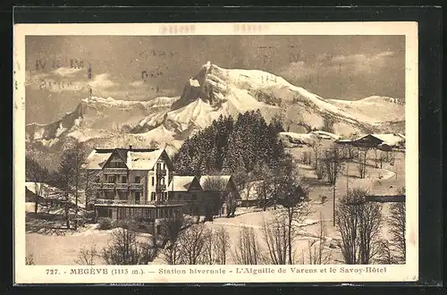 AK Megeve, L`Aiguille de Varens et le Savoy-Hotel