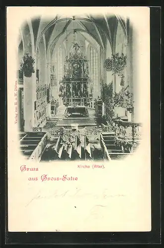 AK Gross-Salze, Kirche, Altar