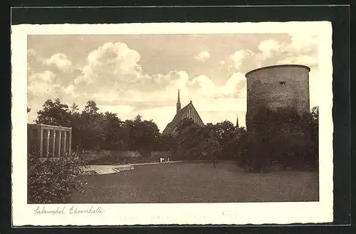 AK Salzwedel, Ehrenhalle und Kirche