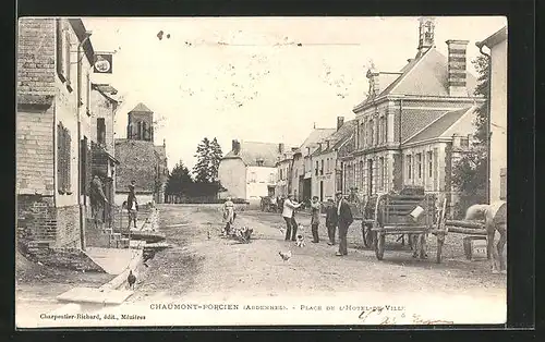 AK Chaumont-Porcien, Place de L`Hotel de Ville