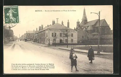 AK Mohon, Boulevard Gambetta et Place de la Gare